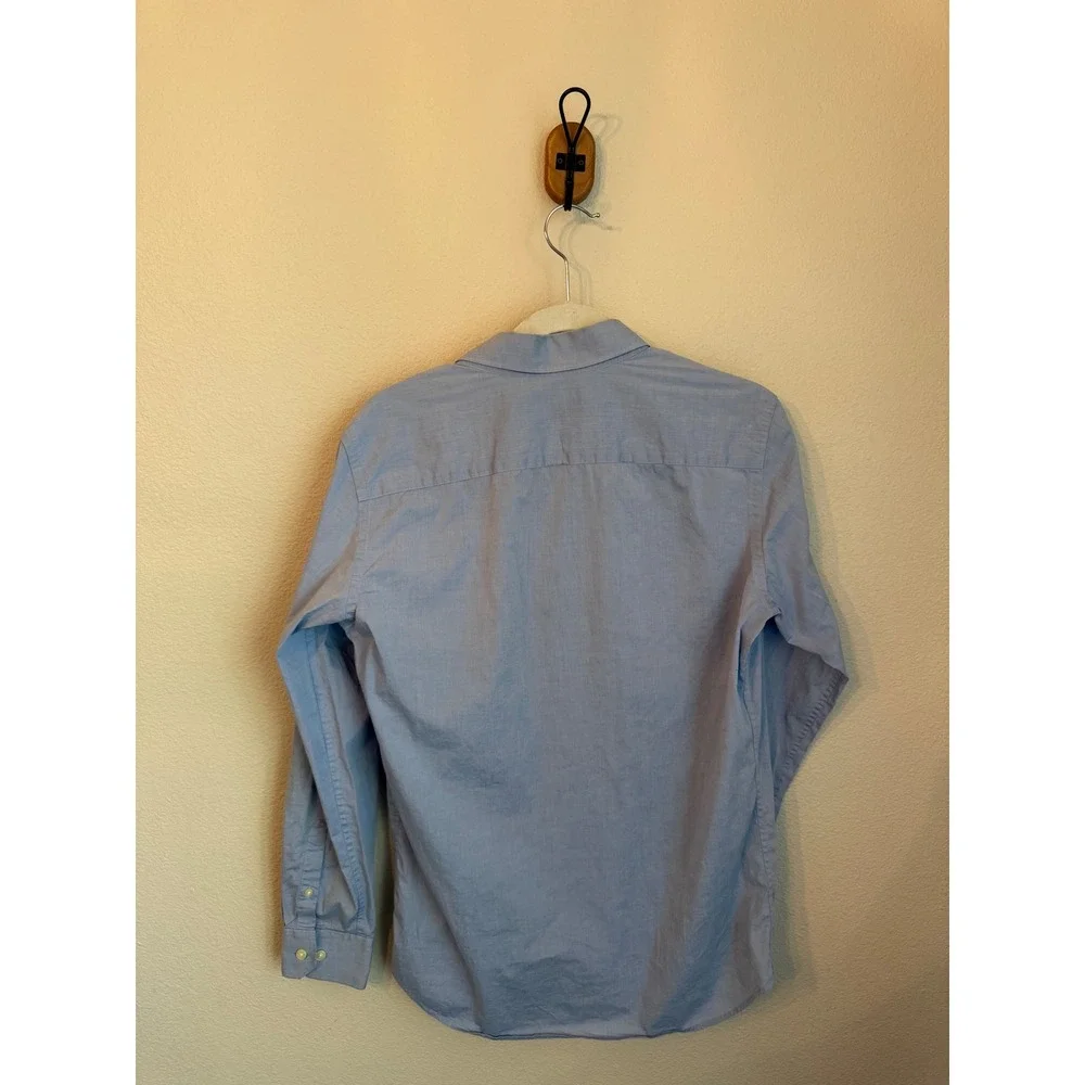 Banana Republic Button Down Mens Small Blue Excellent Slim Fit Stretch Shirt